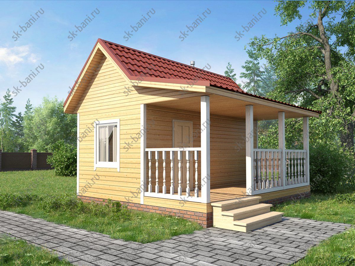 Дубовая купель - 2x3 м